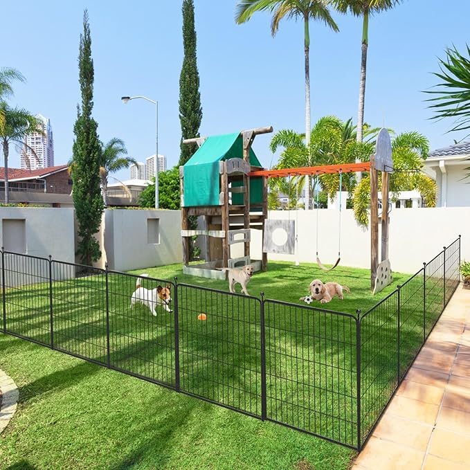 Dog Playpen 40 inch 32 Panels Indoor Outdoor Dog Pen - Image 9