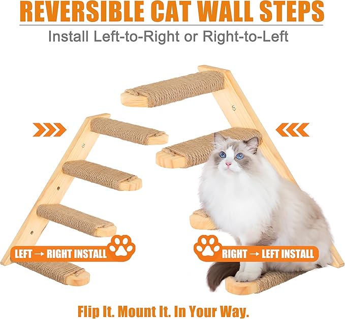 Wall Mounted 2 Pack Cat Shelf - Image 2