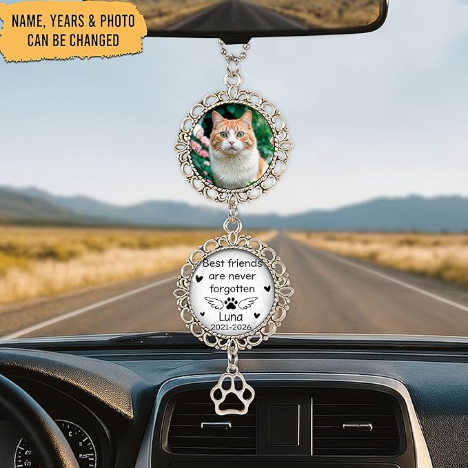 Hyturtle Personalized Pet Memorial Car Hanging Ornament - Image 2