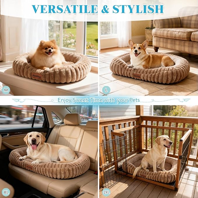 Cute Dog Bed for Medium Size Dog, Calming Medium Dog Cat Bed - Image 8