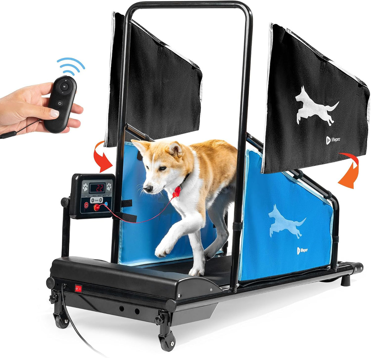 Lifepro PawRunner Dog Treadmill for Small & Medium Dogs, Remote Control