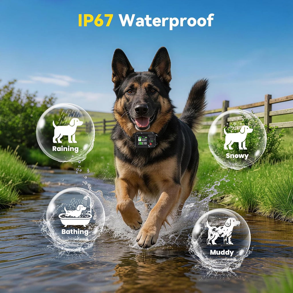 ATESON GPS Wireless Dog Fence System, Electric Dog Fence with GPS Collar