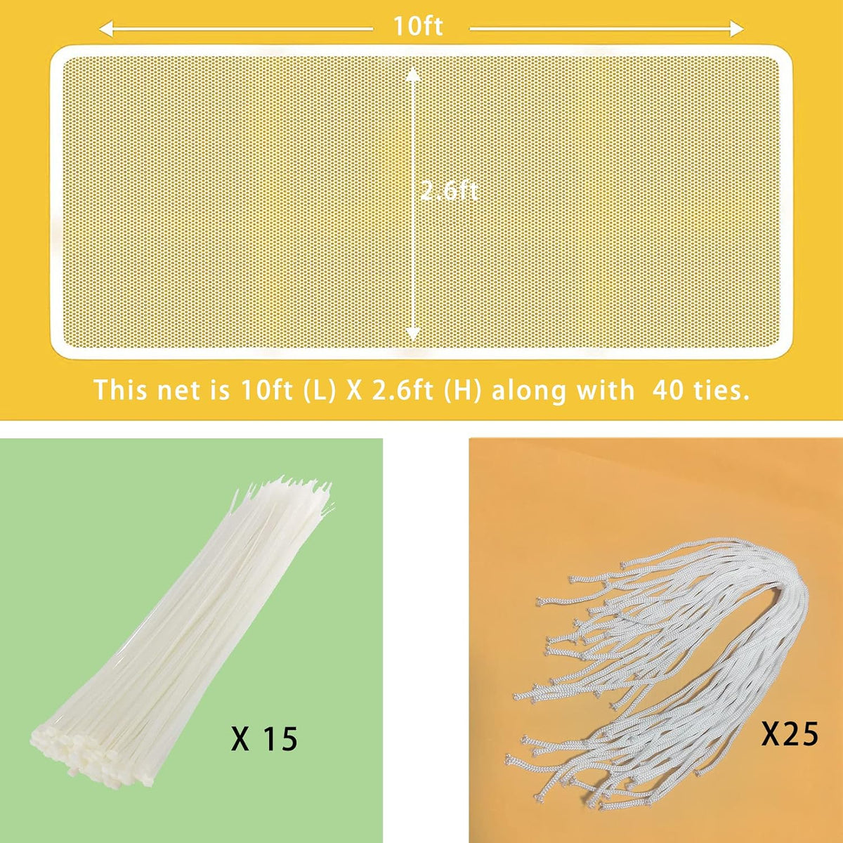 PetSafe Balcony Netting - Stairway Net for Pets & Kids, Clear (10ft*2.6ft Thick)