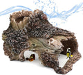 Tree Trunk Cave Aquarium Decoration Reptile Cave Climb Hideout Hideaway by relaqcc