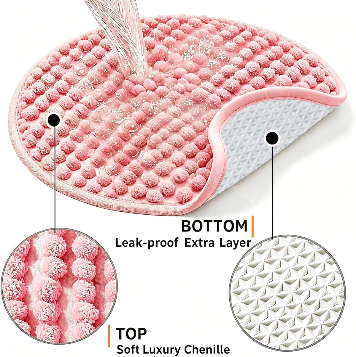 4 Pcs Guinea Pig Cage Liner 7.8 Inch Round Green Washable Fleece Pee Pads