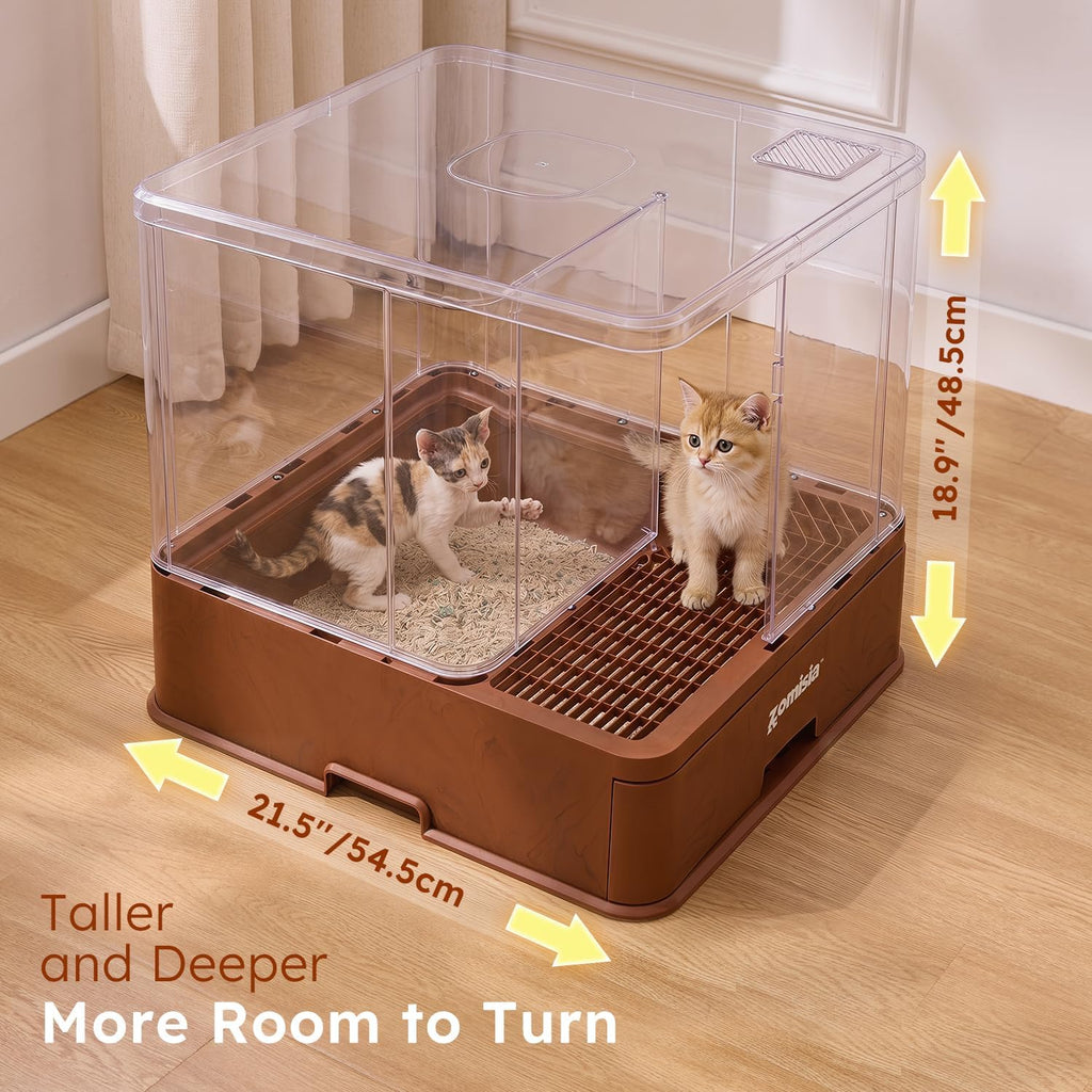 Extra Large Cat Litter Box with Drawer, Hidden Litter Box Enclosure
