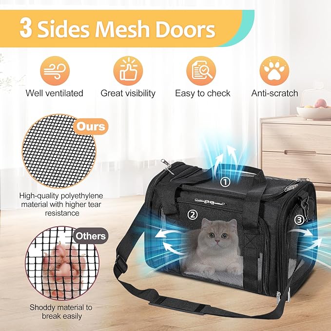 Discala Cat Dog Carrier Pet Carrier - Image 5