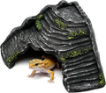 Reptile Hideout Cave with Basking Platform, Snake and Gecko Hide
