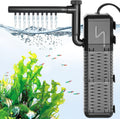 AQQA Submersible Aquarium Filter, Adjustable Flow with Aeration System