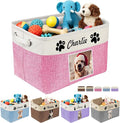 Personalized Dog Toy Storage Basket Custom Dog Name Photo Cat Pet's Gift by Unknown