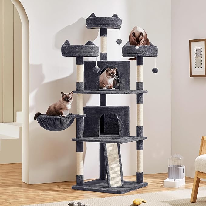 Yaheetech | 68.5in Cat Tree | for Large Cats | Multi-Level Cat Tower - Image 2