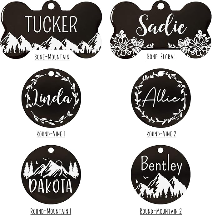 Ultra Joys Stainless Steel Pet ID Dog Name Tag Personalized Front and Back - Image 4