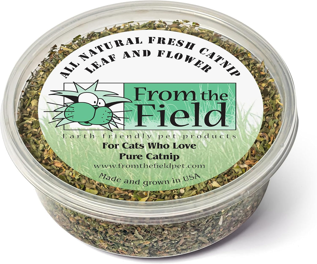 from The Field | Organically Grown Catnip Leaf & Flower | 3.5 Oz Tub