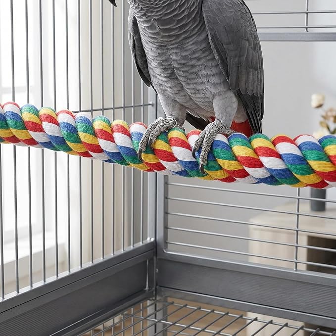 iplusmile Bird Perch 44 Inch Bird Rope Perches - Image 5