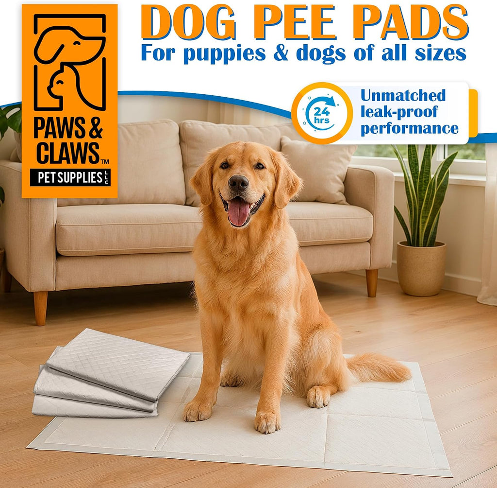 Paws & Claws Small Puppy Pads 17x20, 50 Count with Adhesive Tabs