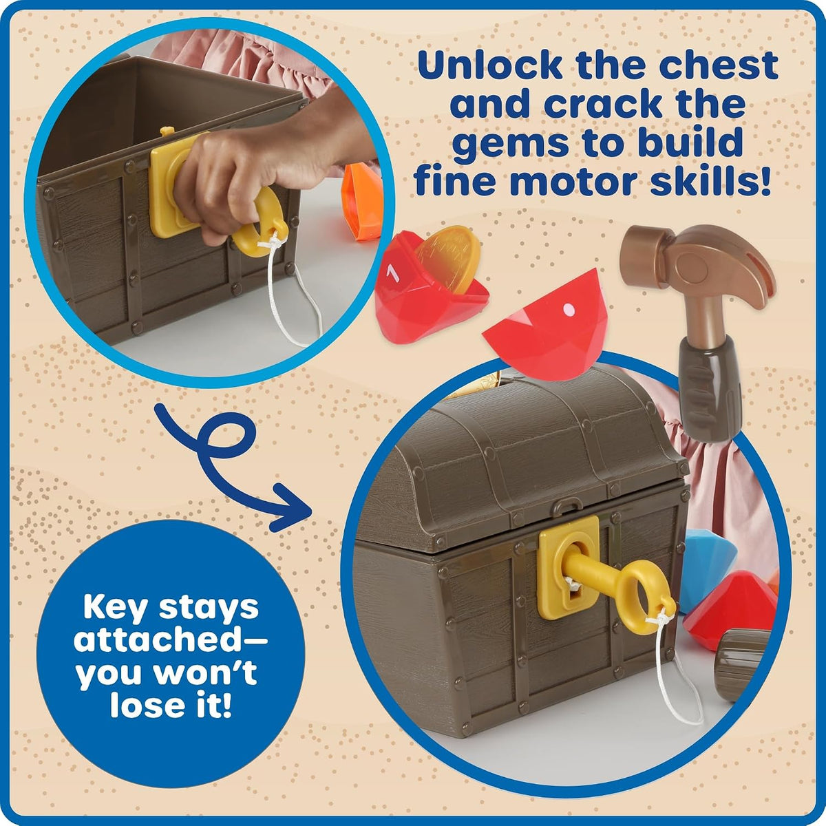 Learning Resources Gem Surprise Treasure Chest