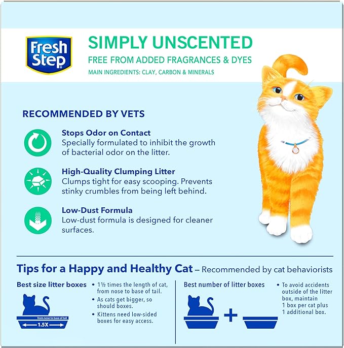Fresh Step Cat Litter, Odor Control | Clumping Formula | Activated Charcoal | - Image 8