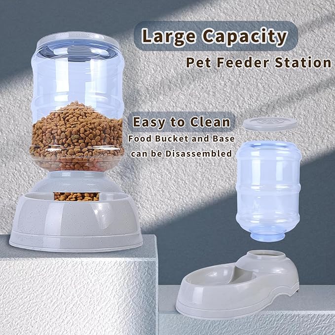 Automatic Dog Feeders, 3 Gallon Capacity Gravity Food Dispenser - Image 5