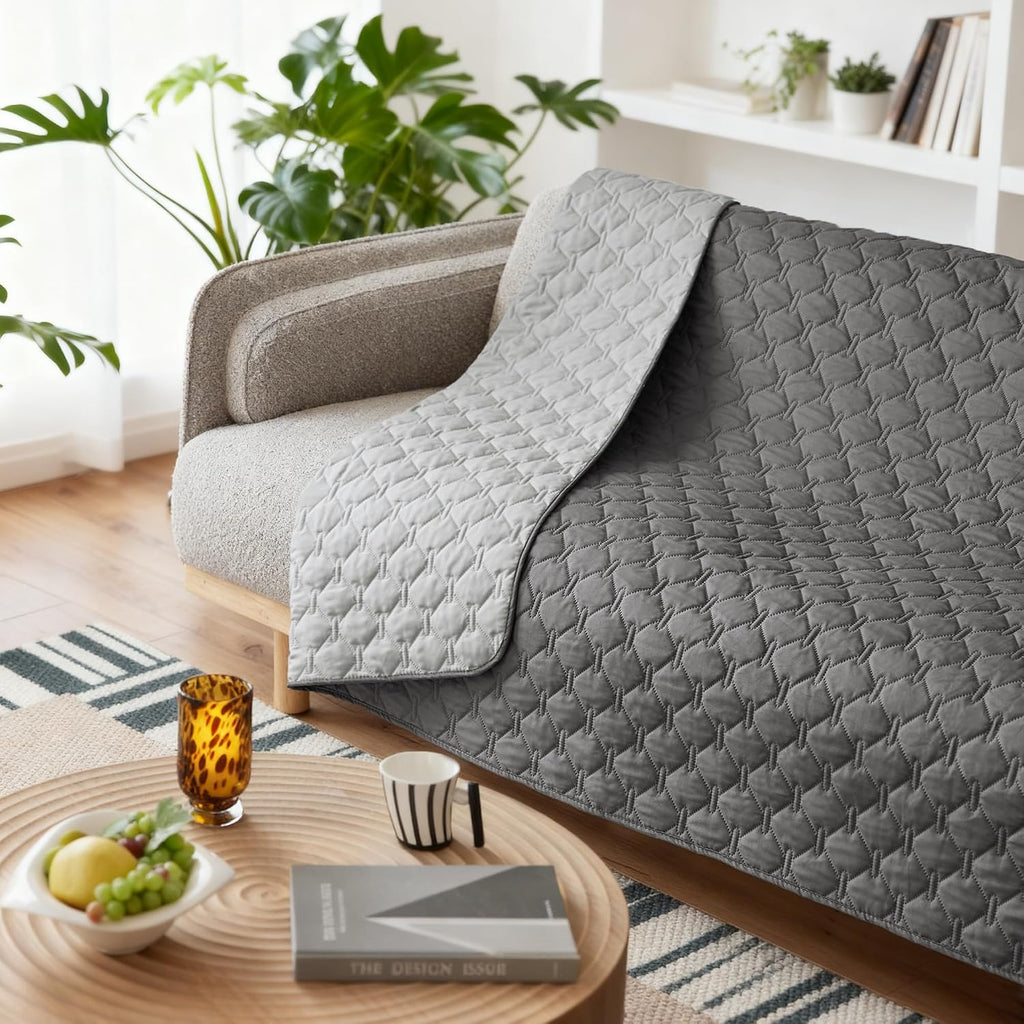 gogobunny Waterproof Pet Blanket for Bed, Washable Couch Cover for Dog Cat
