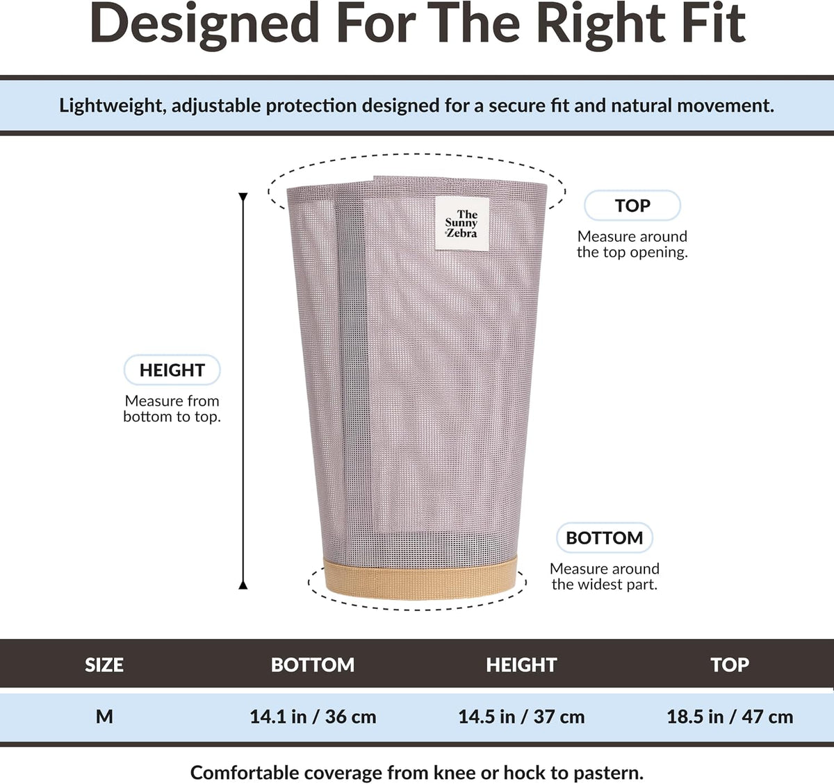 TSZ Horse Fly Boots for Horses - Breathable Fly Leggings [Set of 4]