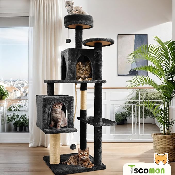 58.5inch Large Cat Tree Tower Condo - Image 6