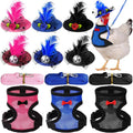 Zhanmai 9 Pcs Chicken Harness and Leash for Hens, Chicken Accessories, L