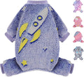 Fleece Dog Pajamas Small, Fall Winter Pjs, Cute Extra Small Puppy Clothes by Unknown