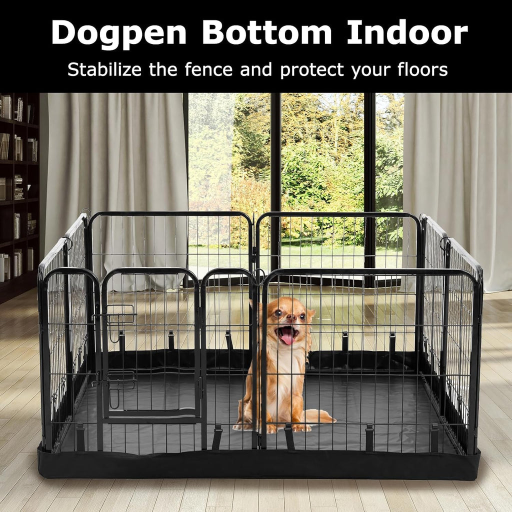 PJYuCien Square Playpen Bottom Pad for 24'' Width 8 Panel Pen, Black