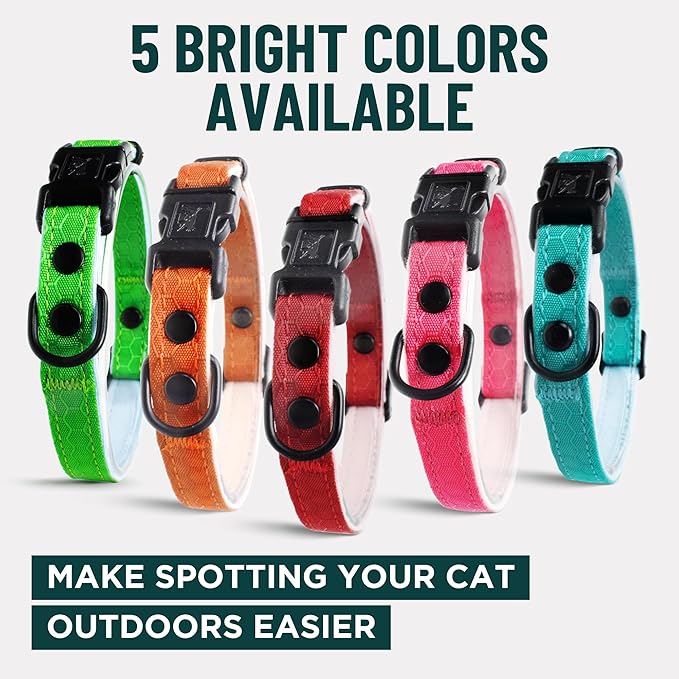 OutdoorBengal Orange Cat Collar Breakaway, Soft Padding - Image 7