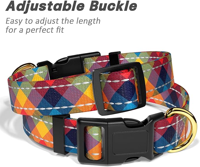 Reflective Dog Collar for Extra Small Dogs, Cute Boho Adjustable Heavy-Duty - Image 6