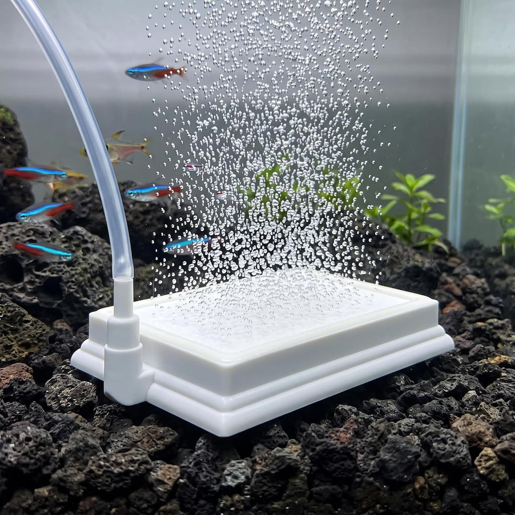 Large Rectangular Nano Air Stone Block, 1 Pack 3.7x5.5in Aquarium Diffuser