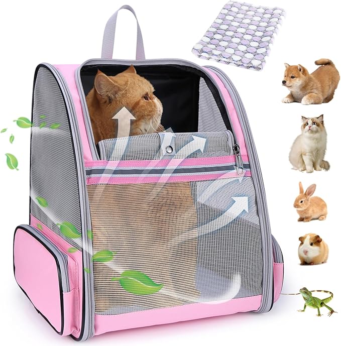 Lollimeow Cat Backpack Carrier, Airline Approved, Safe by Lollimeow
