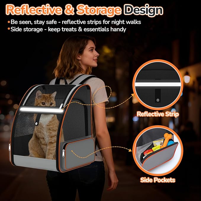 Cat Backpack Carrier Expandable - Image 5