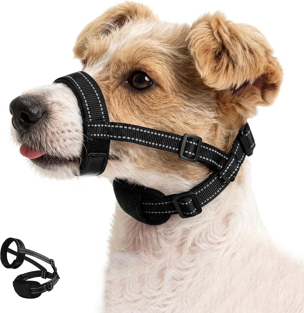 Dog Muzzle, Soft Breathable Mesh, Adjustable for Walk Medium