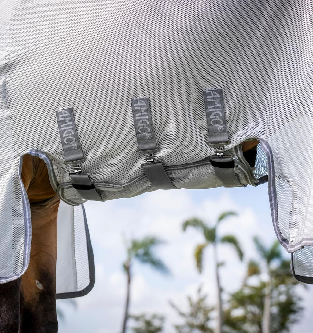 Horseware® Amigo® Bug Buster Fly Sheet - Silver/Titanium Grey & Silver, 75 inches
