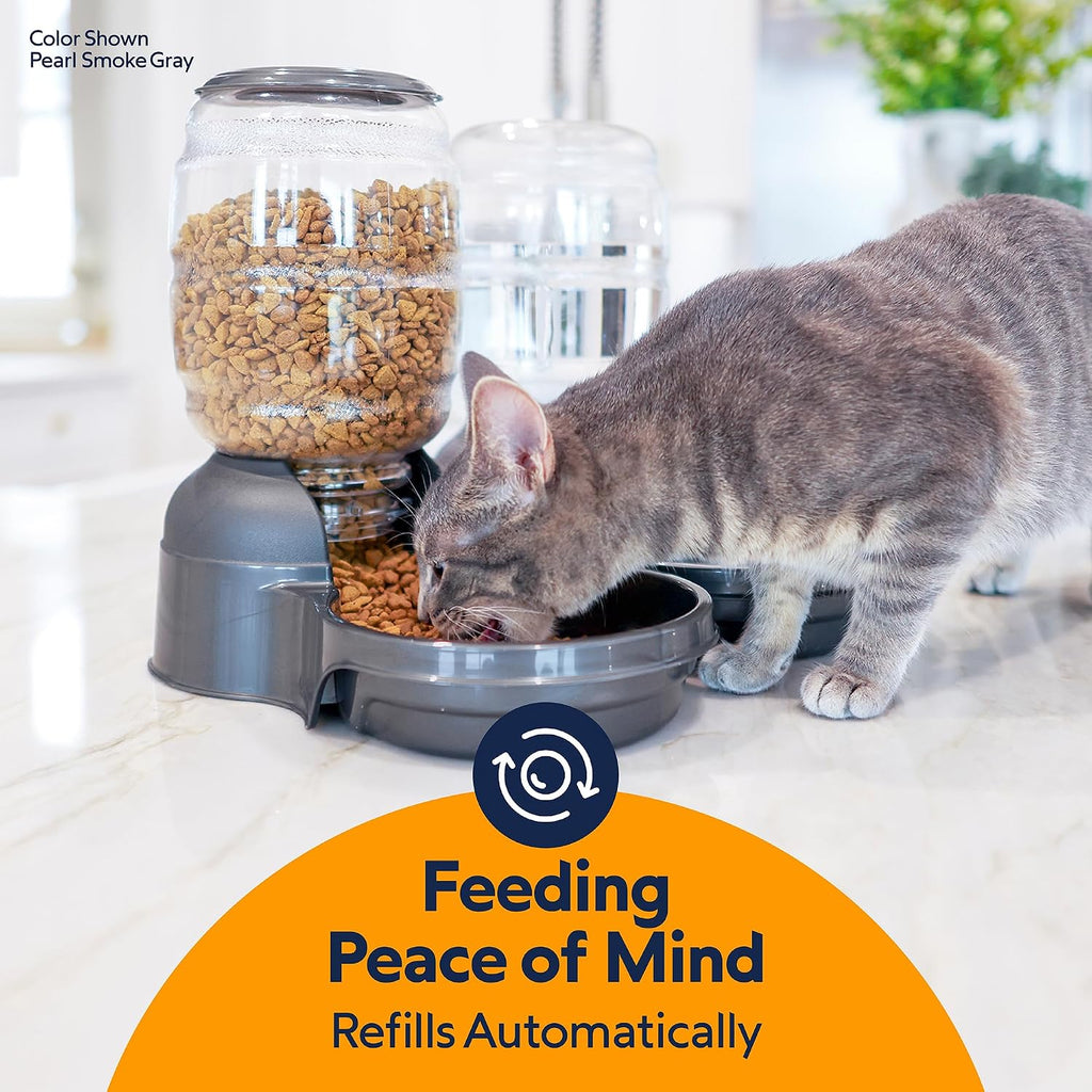 Petmate Replendish Automatic Dog Feeder, Microban Protection, 2lbs