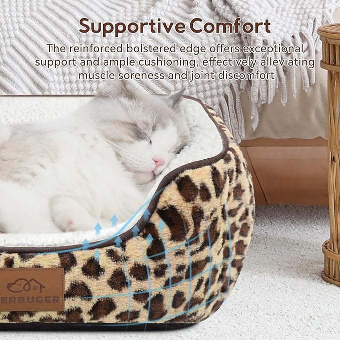 Rectangle Cat Dog Bed for Large Medium Small Pets Indoor Outdoor Machine - Image 3