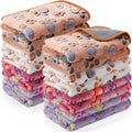 Tudomro 8 Pcs Guinea Pig Fleece Cage Liners, Paw, 16 x 24 Inch