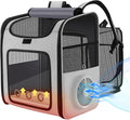 Cat Backpack Carrier with Built-in Cooling Fan & Heating Pad, Expandable Pet by Unknown