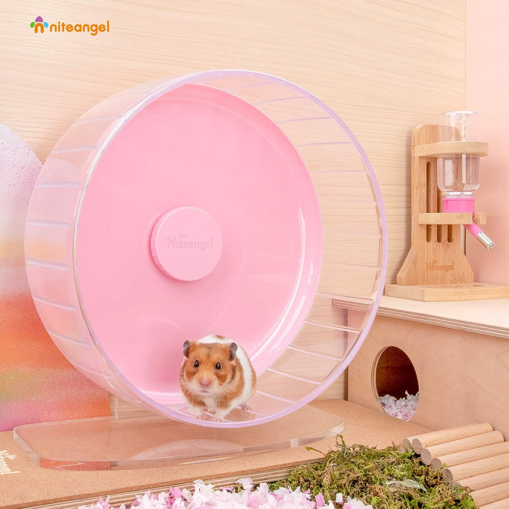 Niteangel Super-Silent Hamster Exercise Wheels: Quiet 11 inch Running Wheel