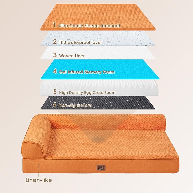 EHEYCIGA XL Dog Bed Memory Foam - Image 5