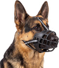 Basket Muzzle for Medium Sized Dog, Breathable Reflective Adjustable Dogs Muzzles Prevents Scavenging, Chewing & Biting for Grooming Trimming Training, Soft, Lightweight & Sturdy (Size 3)