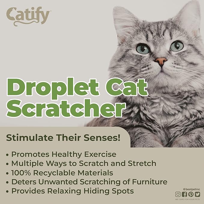 Best Pet Supplies Catify Cat Scratcher, Fun Interactive Scratchers, Claw Safe - Image 3
