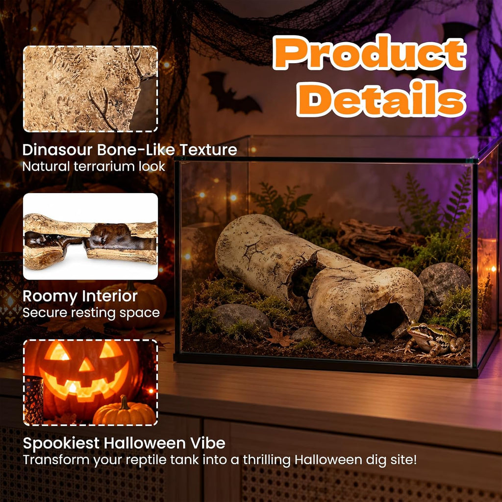 Leopard Gecko & Bearded Dragon Hide, Reptile Hideout Cave
