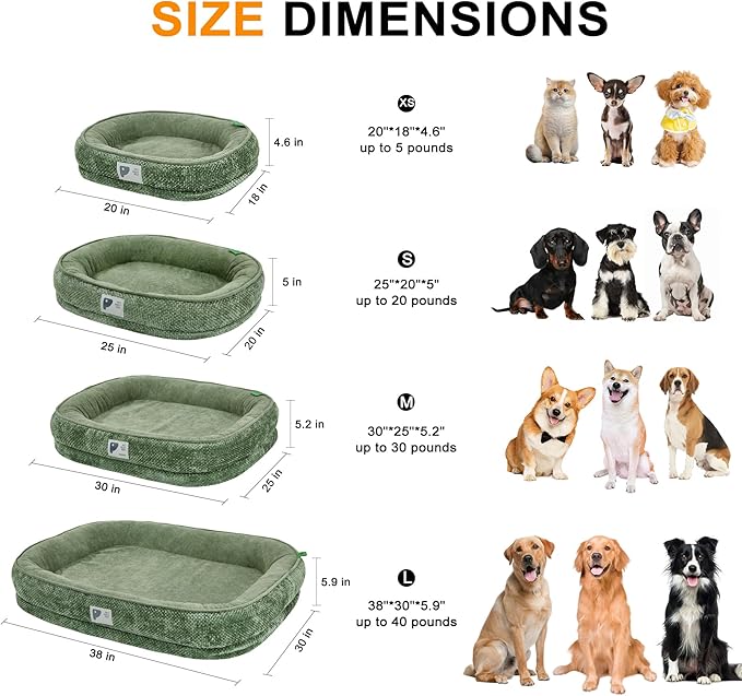 Dog Beds for Small Dogs, Orthopedic Bed - Image 2