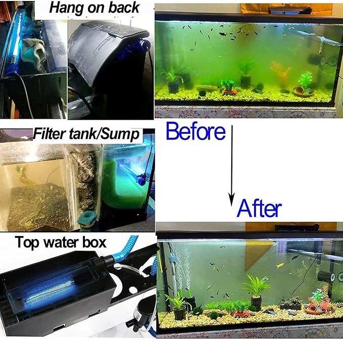 Aquarium UVC Clean Light Algae Clear Green Bloom Clean Fish Tank UVC Water - Image 4
