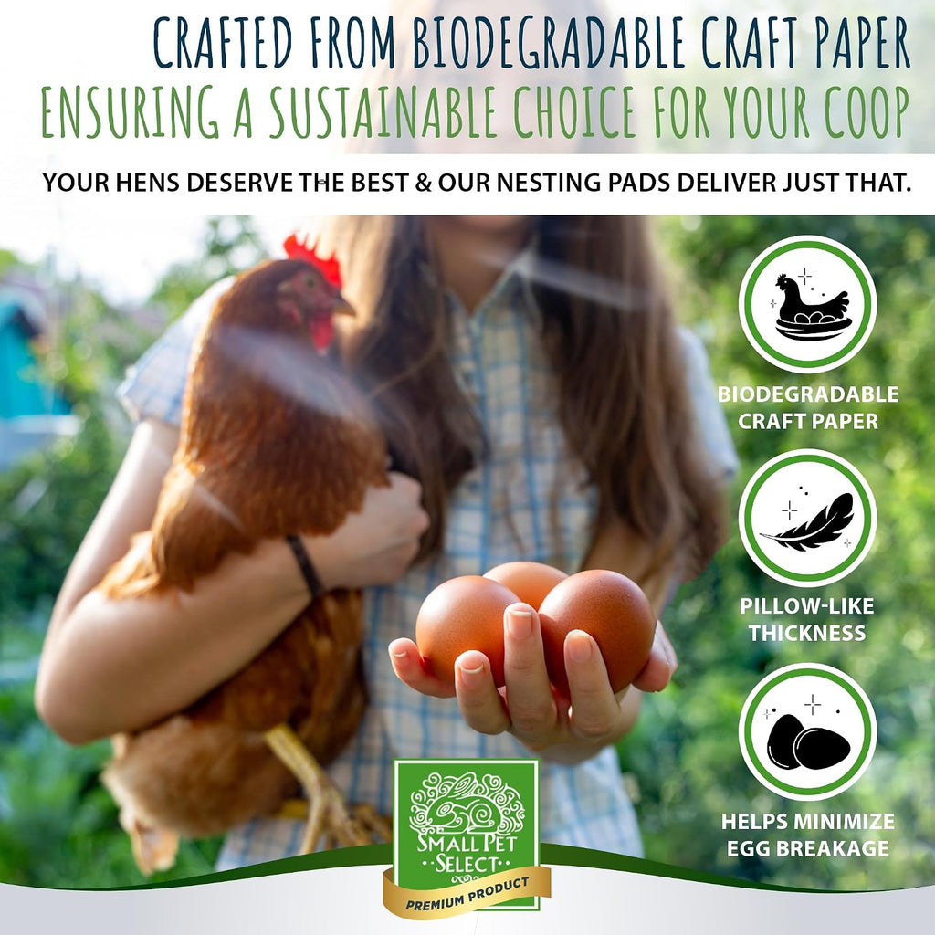 Small Pet Select Chicken Nesting Pads for Hens, 13x13 in, 12-Pack