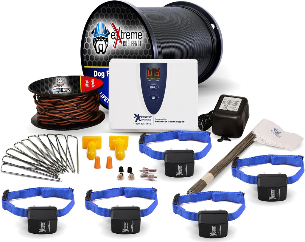 Underground Electric Dog Fence Kit, Pro Grade, 1-Dog, 1000 ft