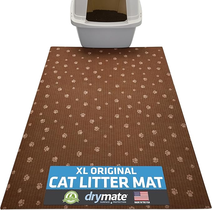Drymate Cat Litter Box Mat, Litter Trapping Mat, Waterproof, Urine-Proof by Drymate