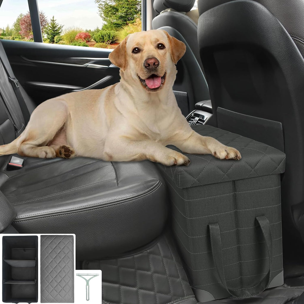 Car Back Seat Extender for Large Dogs up to 200lbs